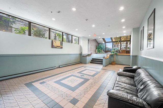 39 Parlin St Unit 503, Everett, MA 02149 - common area featuring recessed lighting and a wainscoted wall