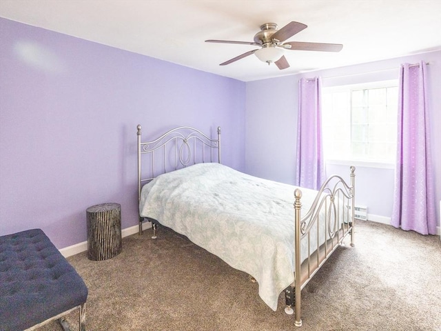 382 Great Rd Unit B 203, Acton, MA 01720 - bedroom with carpet floors, baseboards, and a ceiling fan