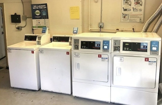 64 Bryon Rd Unit 1, Boston, MA 02467 - community laundry featuring washer and clothes dryer