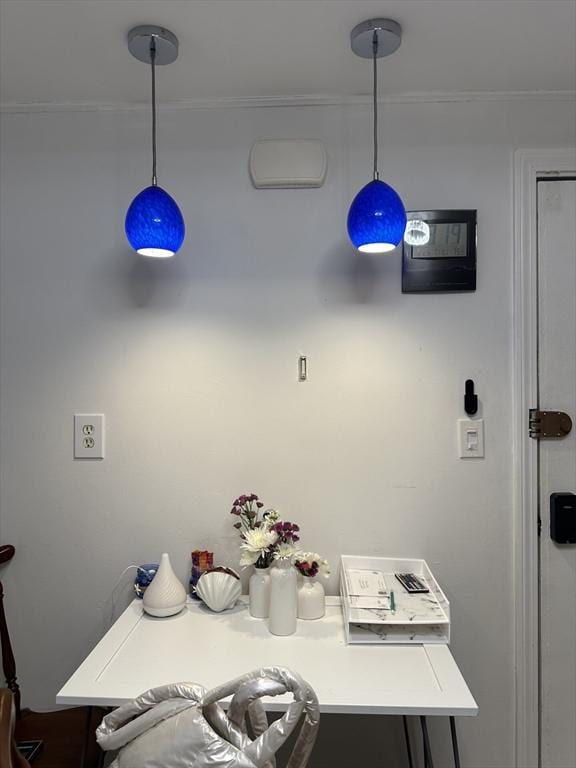 64 Bryon Rd Unit 1, Boston, MA 02467 - dining space featuring crown molding