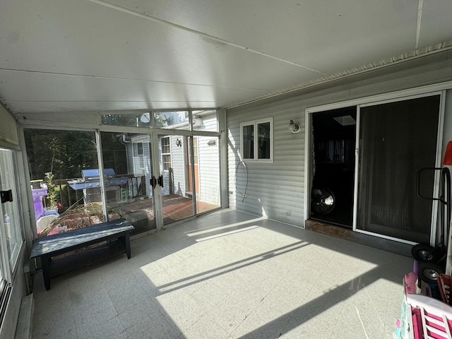 view of sunroom / solarium