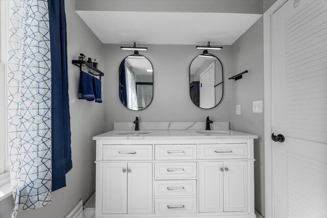 12 Salem St Unit 2, Haverhill, MA 01835 - bathroom with double vanity and a sink