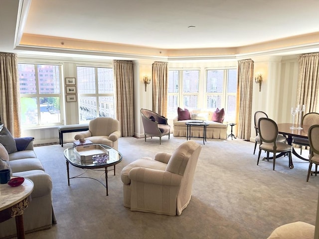 300 Boylston St Unit 517, Boston, MA 02116 - living room featuring carpet floors