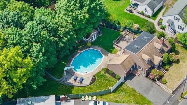 212 Broadway St, Wakefield, MA 01880 - drone / aerial view of a pool