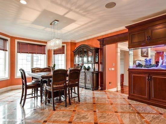3 Regency Rdg, Andover, MA 01810 - dining room with a chandelier and crown molding