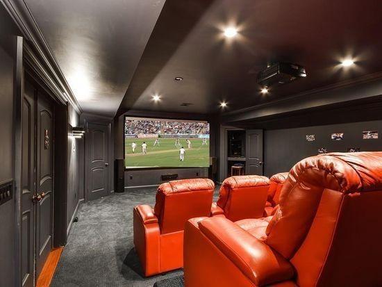 3 Regency Rdg, Andover, MA 01810 - carpeted cinema room with ornamental molding