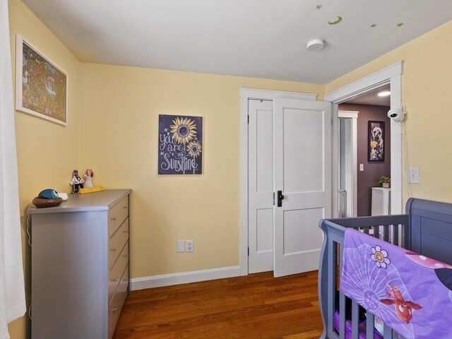 307 Boutelle St, Fitchburg, MA 01420 - bedroom with wood finished floors and baseboards