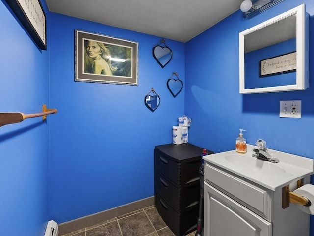 307 Boutelle St, Fitchburg, MA 01420 - bathroom with vanity and tile patterned flooring