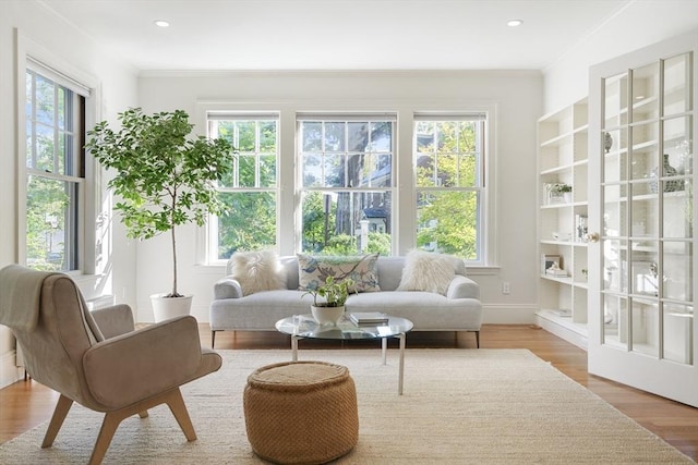 sunroom with a wealth of natural light