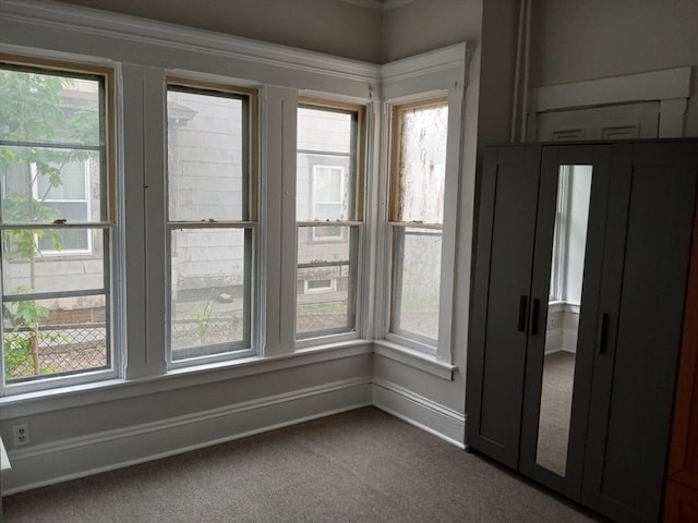 interior space featuring a wealth of natural light