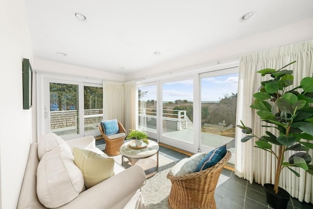 view of sunroom / solarium