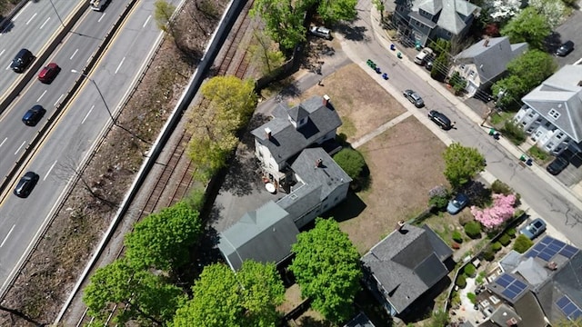 drone / aerial view featuring a residential view
