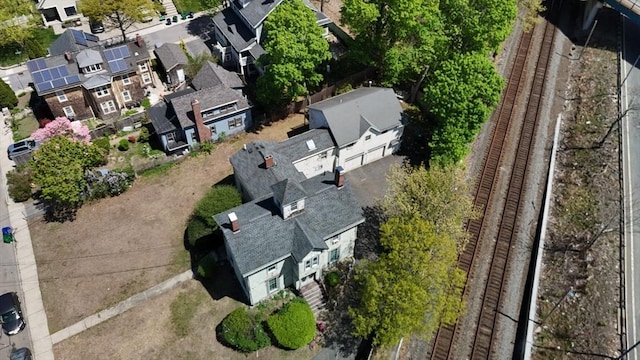 drone / aerial view featuring a residential view