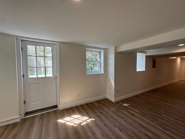 8 Melanie Ln, Mattapoisett, MA 02739 - entryway with baseboards and wood finished floors