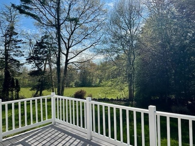 8 Melanie Ln, Mattapoisett, MA 02739 - wooden deck with a yard