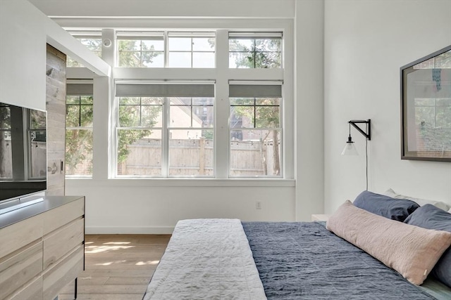 165 Chestnut Hill Ave Unit 3, Boston, MA 02135 - bedroom featuring multiple windows and wood finished floors