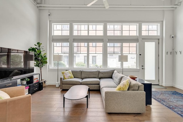 165 Chestnut Hill Ave Unit 3, Boston, MA 02135 - living area featuring hardwood / wood-style flooring