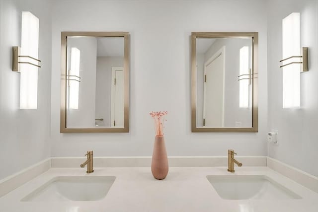 165 Chestnut Hill Ave Unit 3, Boston, MA 02135 - full bathroom with double vanity
