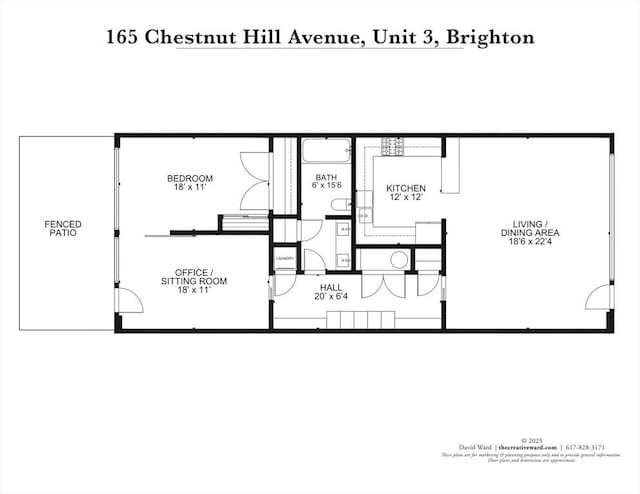 165 Chestnut Hill Ave Unit 3, Boston, MA 02135 - view of room layout