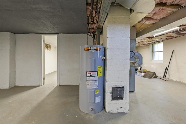 1652 Parker St, Springfield, MA 01128 - utility room with electric water heater