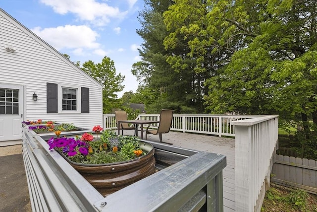 1652 Parker St, Springfield, MA 01128 - wooden deck with outdoor dining space