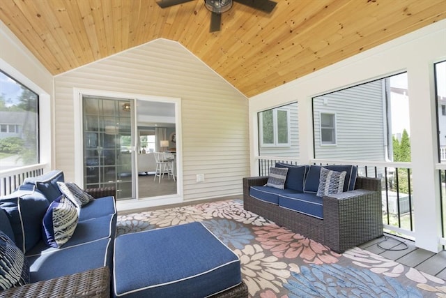 14 Robbins Rd, Ayer, MA 01432 - view of patio featuring outdoor lounge area and ceiling fan
