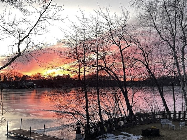 2 Lake Ave, Framingham, MA 01702 - water view featuring a boat dock