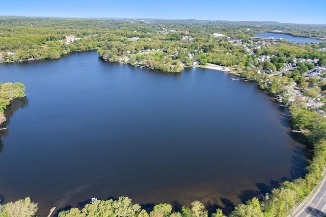 2 Lake Ave, Framingham, MA 01702 - bird's eye view of a heavily wooded area and a large body of water