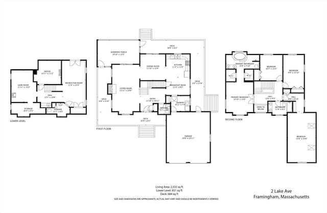 2 Lake Ave, Framingham, MA 01702 - property floor plan