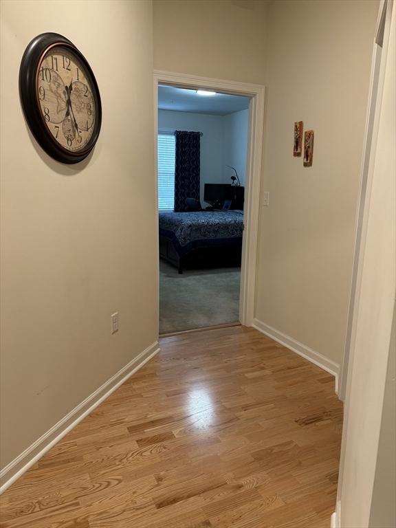 12101 Peters Farm Way Unit 12101, Westborough, MA 01581 - hall featuring light wood-style floors and baseboards