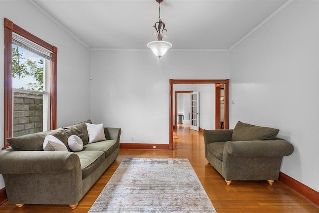 38 Torrey St, Boston, MA 02124 - living area with wood finished floors, ornamental molding, and baseboards