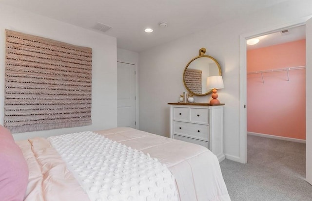 15 Mason Way Unit 73, Woburn, MA 01801 - bedroom with carpet floors, a walk in closet, recessed lighting, and a closet
