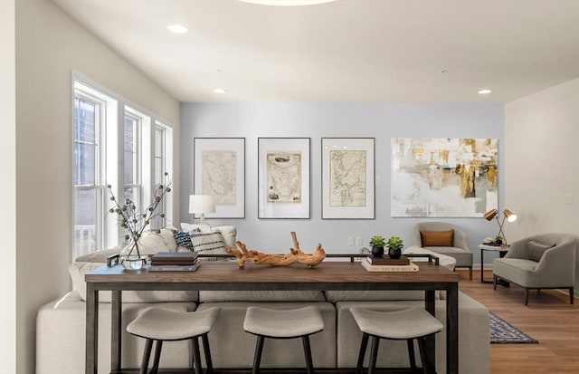 15 Mason Way Unit 73, Woburn, MA 01801 - dining space with light wood-type flooring and recessed lighting