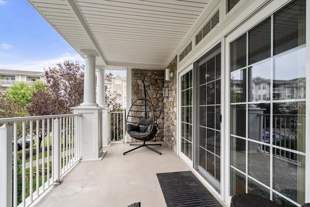 view of balcony