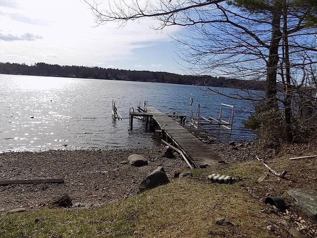 14 N Ridge St, Otis, MA 01029 - view of dock featuring a forest view and a water view