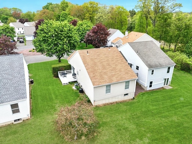 aerial perspective of suburban area