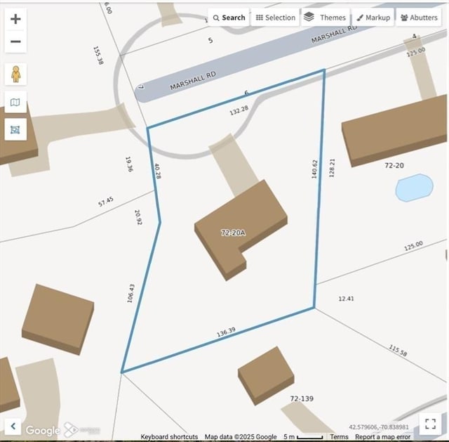 6 Marshall Rd, Beverly, MA 01915 - map of parcels