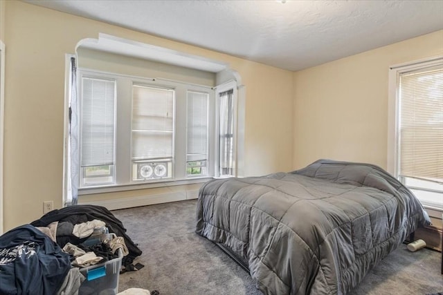 bedroom with carpet floors