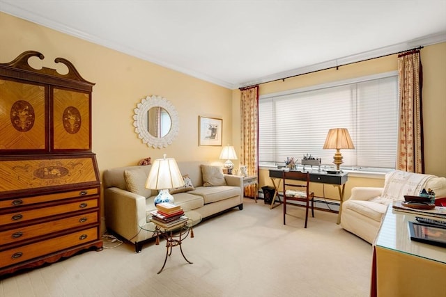 228 Allandale Rd Unit 1A, Boston, MA 02467 - living area with crown molding