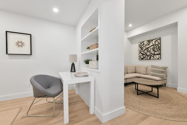 21 Eastman Rd Unit 0, Somerville, MA 02143 - office area with light wood-type flooring and recessed lighting
