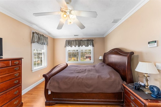 86 Whitney, Northborough, MA 01532 - bedroom featuring wood finished floors, ornamental molding, baseboards, and ceiling fan