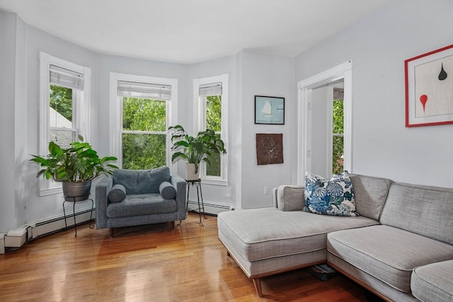 4 Marlou Unit 3, Boston, MA 02130 - living area featuring a baseboard heating unit and light wood-style flooring