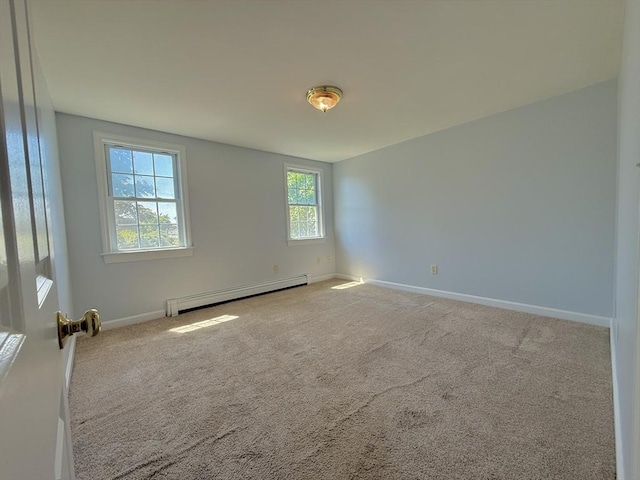 56 Center St Unit 2-3, Dennis, MA 02639 - carpeted spare room featuring baseboard heating and baseboards