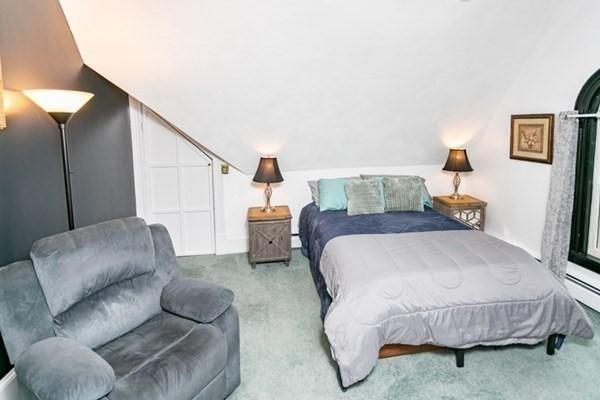 117 Church St Unit 4, North Attleboro, MA 02760 - carpeted bedroom with lofted ceiling