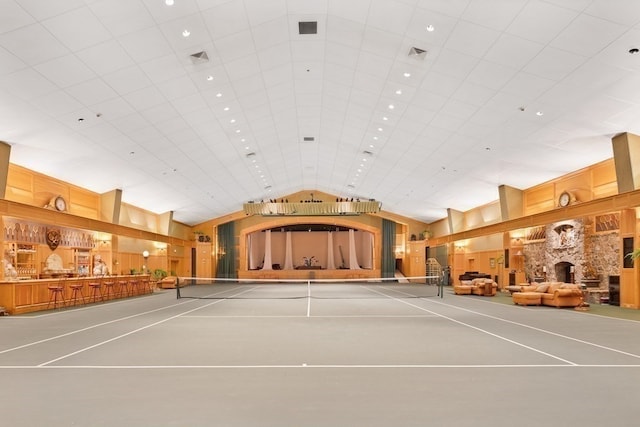 view of tennis court