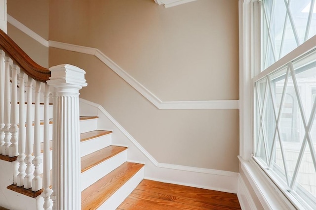30 Crystal Cove Ave Unit 2, Winthrop, MA 02152 - staircase with wood finished floors