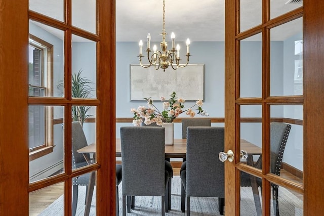 5 Ledgewood Rd, Saugus, MA 01906 - dining room featuring a chandelier and wood finished floors