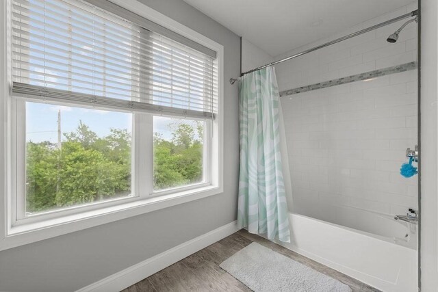 15 Spadina, Warwick, RI 02889 - bathroom with shower / bath combo and wood finished floors