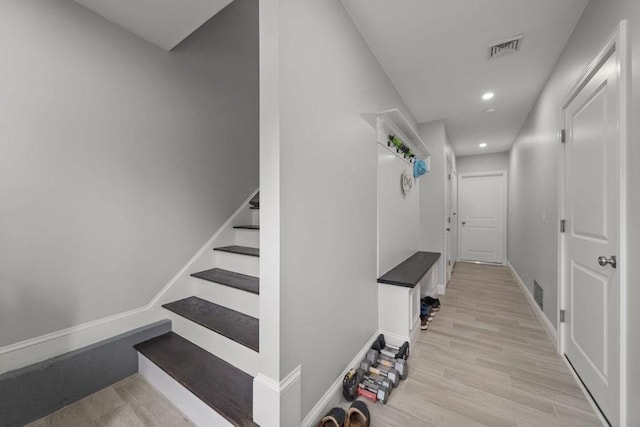 15 Spadina, Warwick, RI 02889 - stairway featuring wood finished floors and recessed lighting