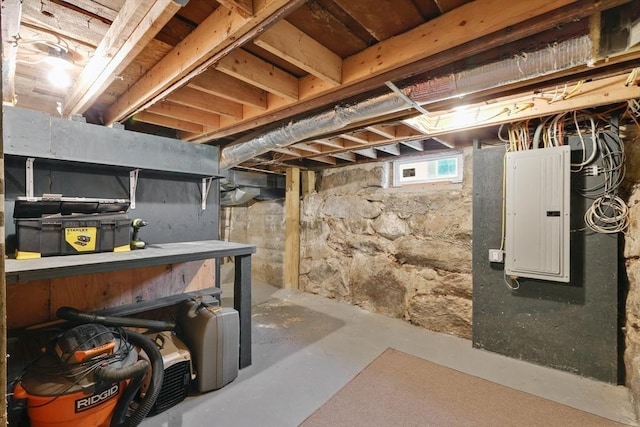 4063 Main St, Palmer, MA 01069 - below grade area featuring electric panel